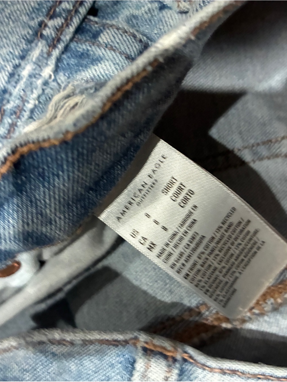 Light Blue Women's Straight Wide Leg Jeans - Picture 3 of 3
